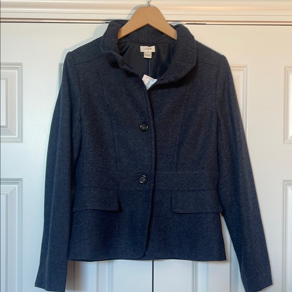 J.Crew Factory Women's Tailored Tweed Blazer - Picture 6 of 7